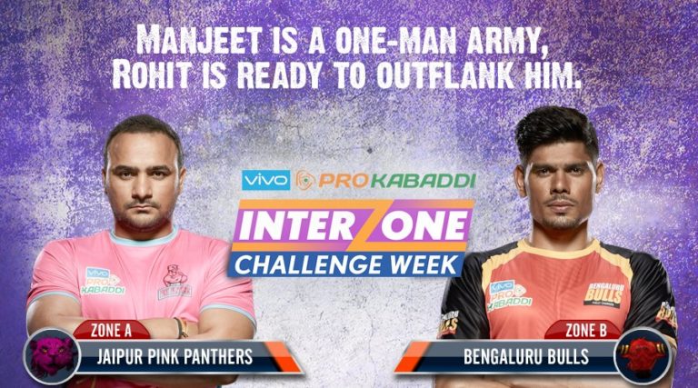 Pro Kabaddi 2017 – Jaipur Pink Panther beat  Banguluru Bulls in thrilling encounter