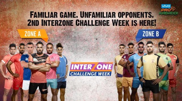 2nd Inter zonal Challenge week is starting from today in ProKabaddi 2017
