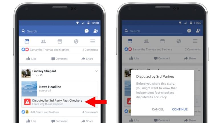 फेसबुक ने फेक न्यूज़ से लड़ने के लिए बनाया ” fact checking” की व्यवस्था