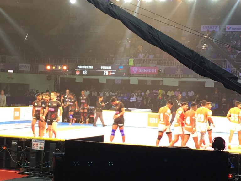Match end with draw between Umumba and Puneri Paltan  : PKL 6 Day 1